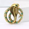 Creative Retro Alloy Cobra Brooch Personalized Versatile Men'S And Women'S Suit Sweater Corsage Jewelry Pin