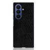 For Samsung Galaxy Z Fold7 5G Case Crocodile Texture Leather Coated Hard PC Phone Cover