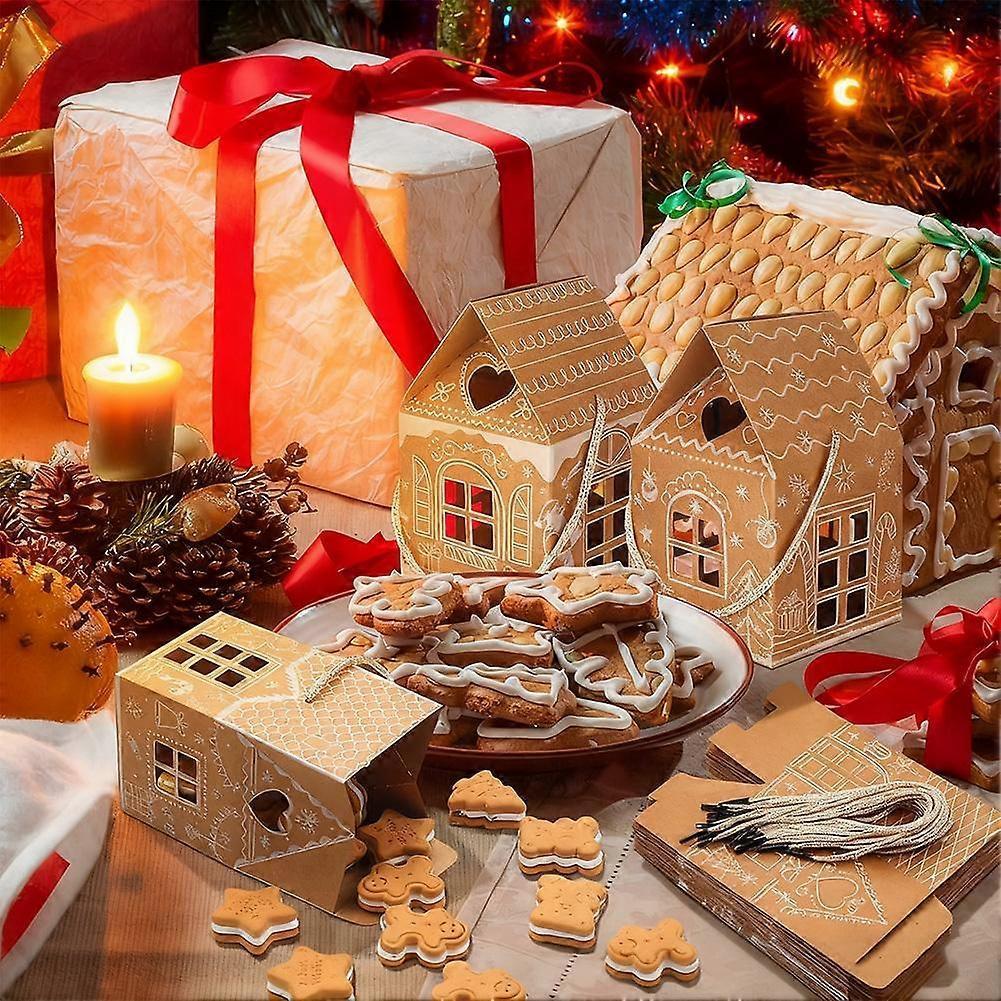 Festival Candy Boxes Gift Boxes For Holiday Gingerbread House Packaging Boxes
