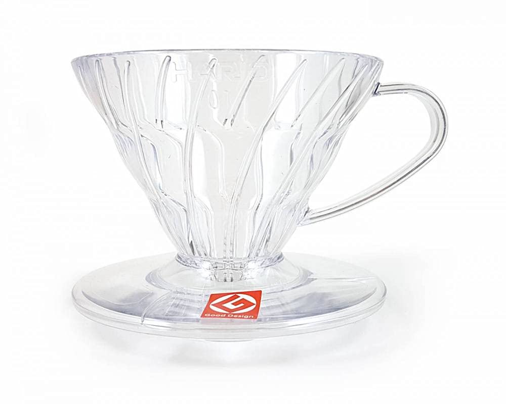 HARIO V60 01 Transparent Coffee for cups Dripper, Clear, 1-2 (VD-01T)