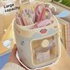 Adorable Piggy Pen Holder - Large Capacity Desktop Organizer for Students and Children