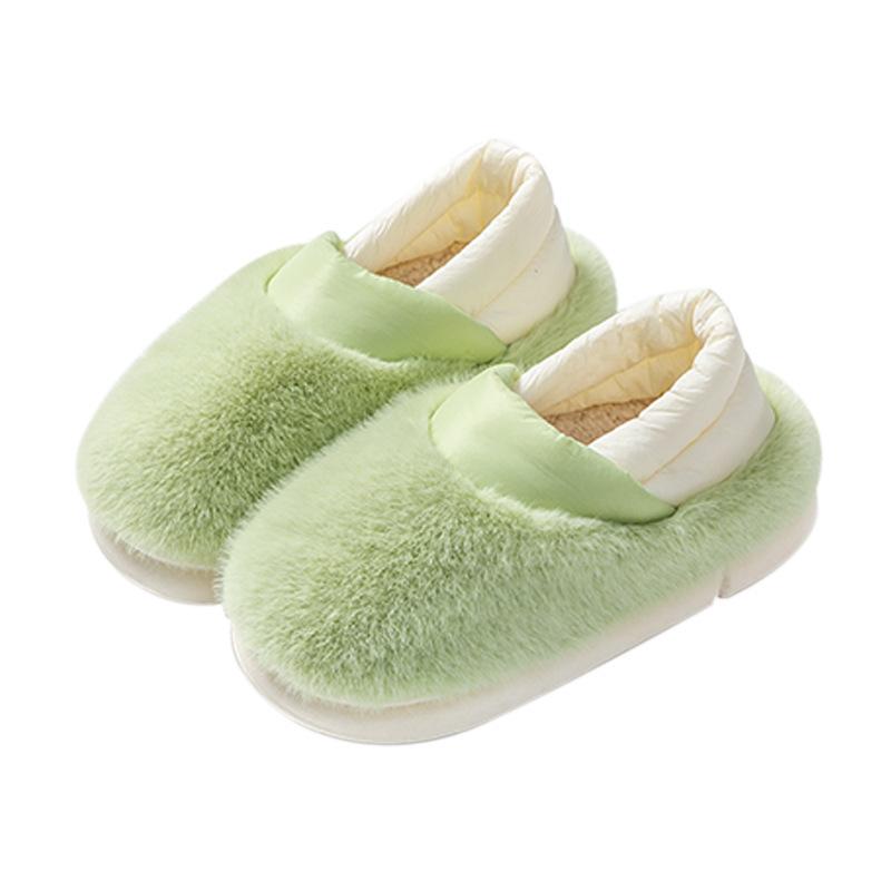 Cotton Slippers Autumn and Winter Home Couple Warm Home Plush Confinement Cotton Shoes