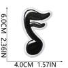 Iron-On Embroidery Patch, Music Note & Earphone Love Cloth Sticker, Decorative Applique For Clothes Schoolbag, Boys Diy Accessories