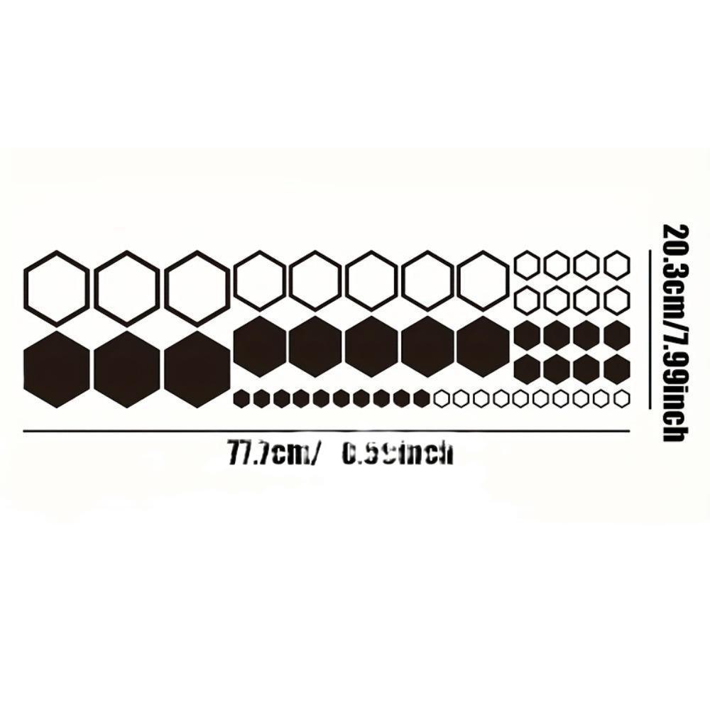 Reflexní nálepka na auto ve tvaru včelí plástve - Kryt škrábanců a dekorace karoserie Pinstripe nálepka