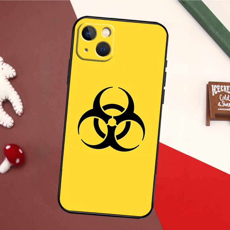 Biohazard Symbol Logo Case For iPhone 14 Pro Max 16 15 11 12 13 17 Pro Max mini 15 16 Plus 16e 17 Air Back Cover
