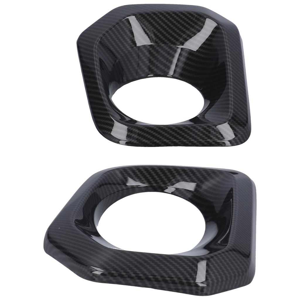 2pcs Front Fog Light Bezel Cover Decoration Carbon Fiber Style for Tacoma 20162020