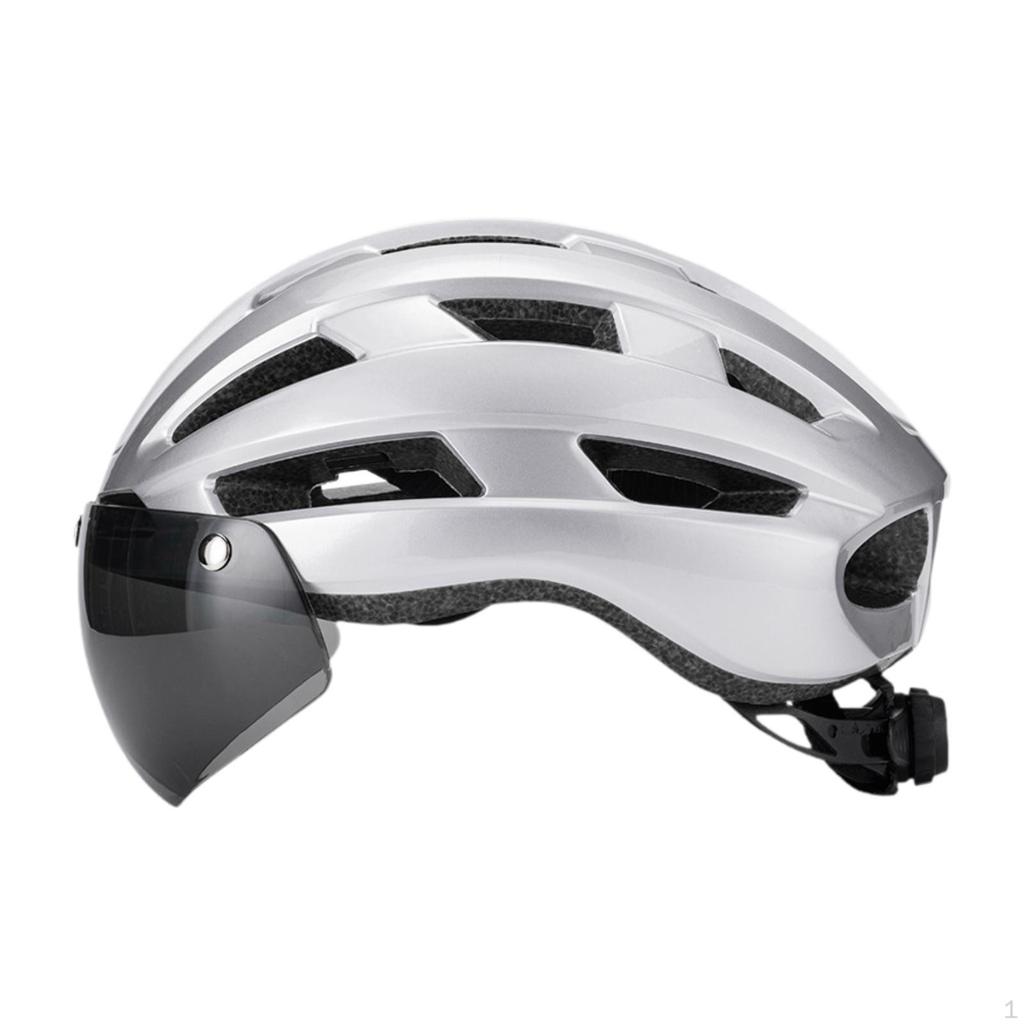 Casco da Bicicletta con Visiera Rimovibile per Ciclismo da Donna