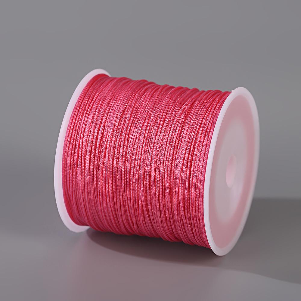 Handmade No. 72 Jade Thread - 0.8mm Wear-Resistant String for Jewelry Crafting, Hand Rope, Bracelets, DIY Necklaces, 50m