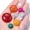 5-10pcs/lot 4-25mm Natural Stone Cabochon Colorful Jade Half Round Cabochon For Jewelry Making DIY Earrings Necklace Accessories