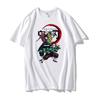 Casual Anime Demon Slayer Kimetsu No Yaiba Graphics Women T-Shirt Summer Loose Blouse 90S O-Neck Ladies White Kids Tops Men Tees