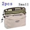 1/2pcs Small And Large Storage Organizers With Cord, Bag With Multi-Pocket Lining, Lightweight Portable Travel Storage Bag,