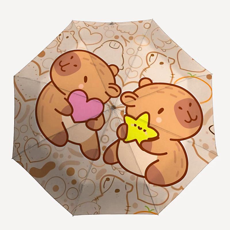 

1pc Hamsters Love Umbrella That Opens Closes Automatically Perfect Gift with a Convenient Folding Mechanism 88
