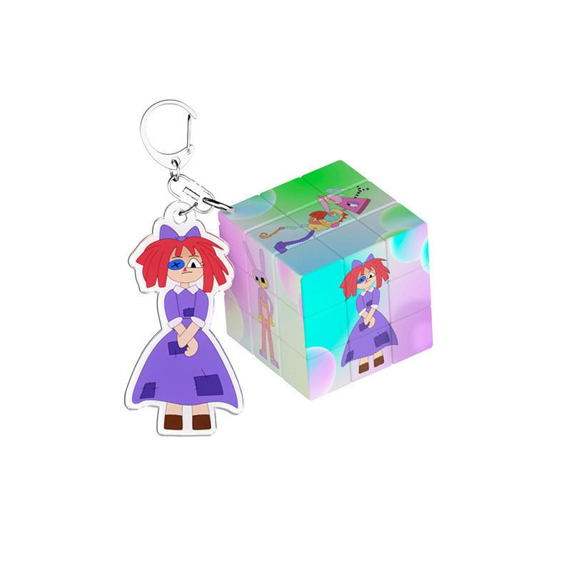 Charming Cartoon Circus Keychain Creative Toy Plastic Key Accessory Gift