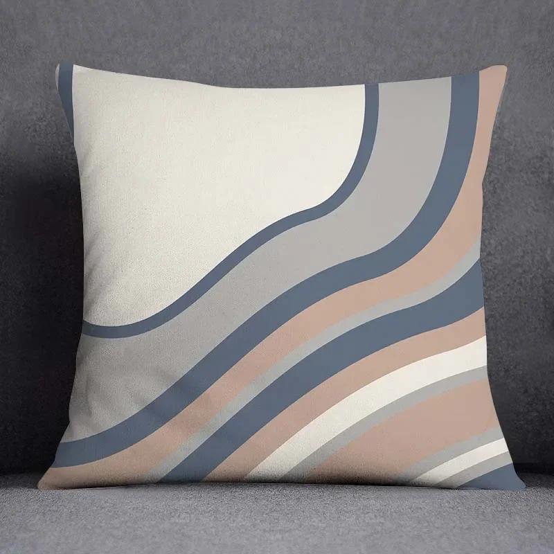 Federa Decorativa Quadrata con Motivo Geometrico Floreale Nordico Copricuscino per Casa Ufficio