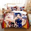 Comfortable Anime Print Duvet Cover Set With Duvet Cover And Pillowcases Twin Full Queen King Sizes For All Ages
