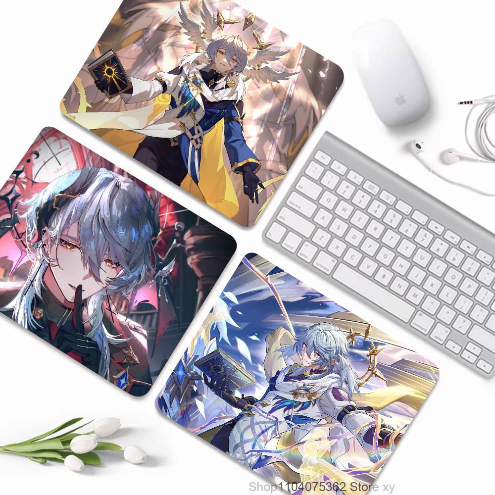 Tappetino Mouse Gioco Caldo Honkai Star Rail Domenica Bordo Piccolo Tappetino Mouse Per Giocatori Tappetino Scrivania Computer Rettangolare Gomma Antiscivolo