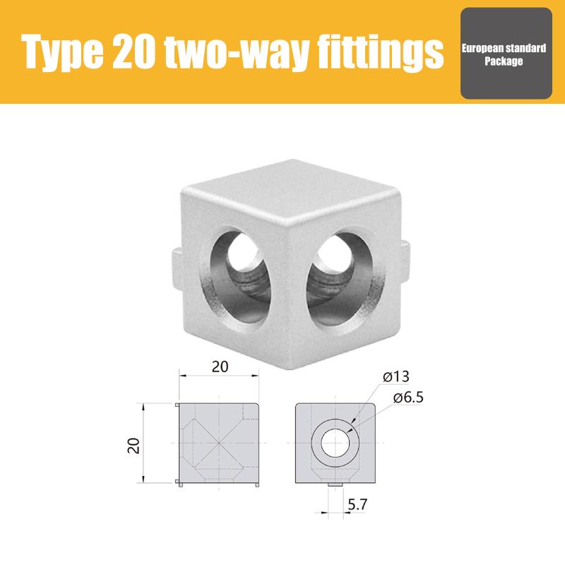 1PCS Cube Corner Connector 2020 3030, Fastener for Aluminum Profile, Made of Aluminum