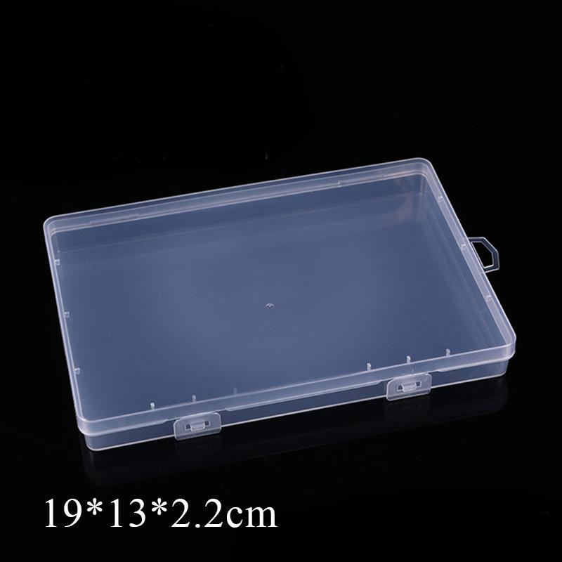Translucent Storage Box Rectangle Clear Plastic Jewelry Storage Strong robust Packaging Box Earrings Rings Collecting Case