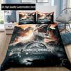 Dinosaur Jurassic Park 3D Print Bedding Set Single Twin Full Queen King Size Bed Set Adult Boys Bedroom Bedding Gift