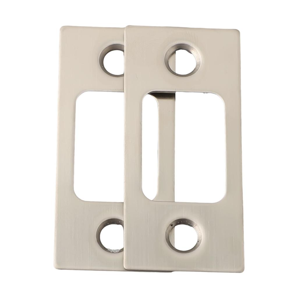 6pcs Door Backplate And M4-20 Screws Lock Deadbolt Strike Plates 2pcs Strike Plate Door Backplate Stainless Steel Doors Hardware