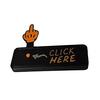 Middle Finger Prank Button Hilarious 3D Printed Surprise Pop-Up Finger Funny Click Here Prank Gift for Adults White Elephant Gag Gift Idea