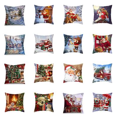 Christmas Pillow Cases Cushion Covers Home Decorations Sofa Office Seats Car Ornaments New Year Holiday Gifts
