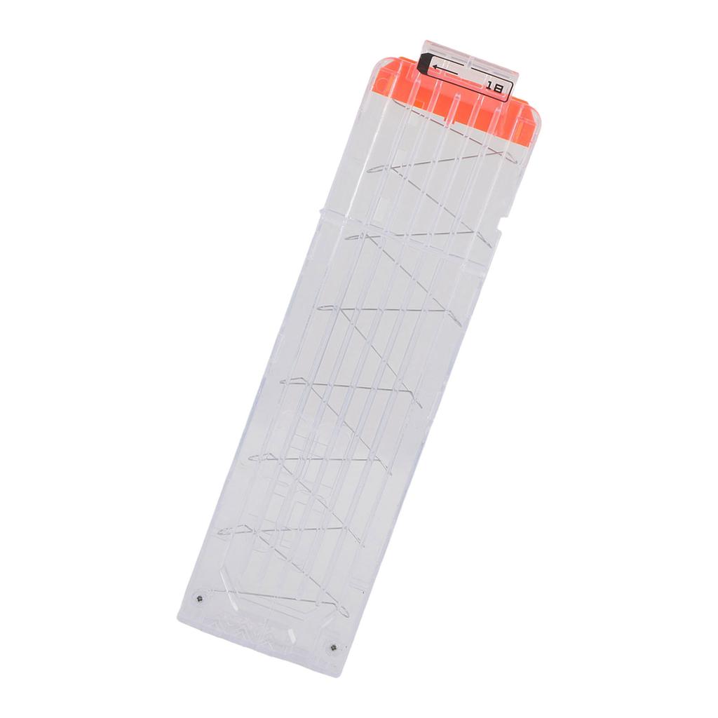 18 EVA Soft Clip Plastic Toy Cartridge Holder (Opaque Orange)