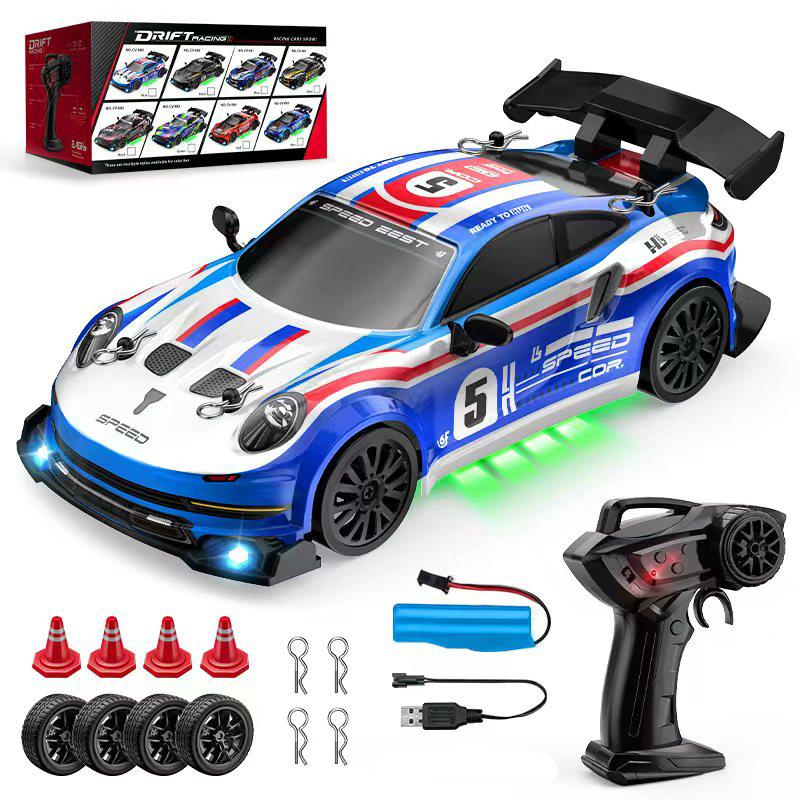 4Wd Rc Drift Car 2.4G Remote Control High Speed Racing Vehicle Led Light 4X4 Sport Auto Model Toys For Children Boys Gift