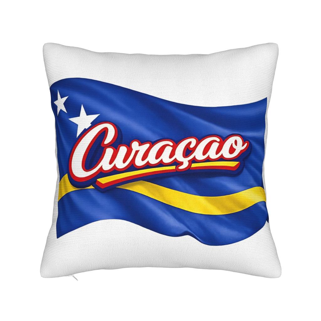TEAM CURACAO Soccer Sport Square Pillowcases Polyester Sofa Cushion Cover Cute Decor Pillow Cover