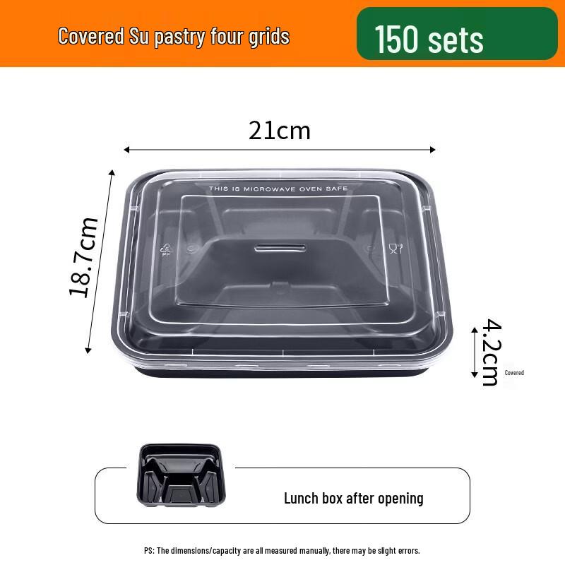 Disposable Compartmented Takeaway Meal Box