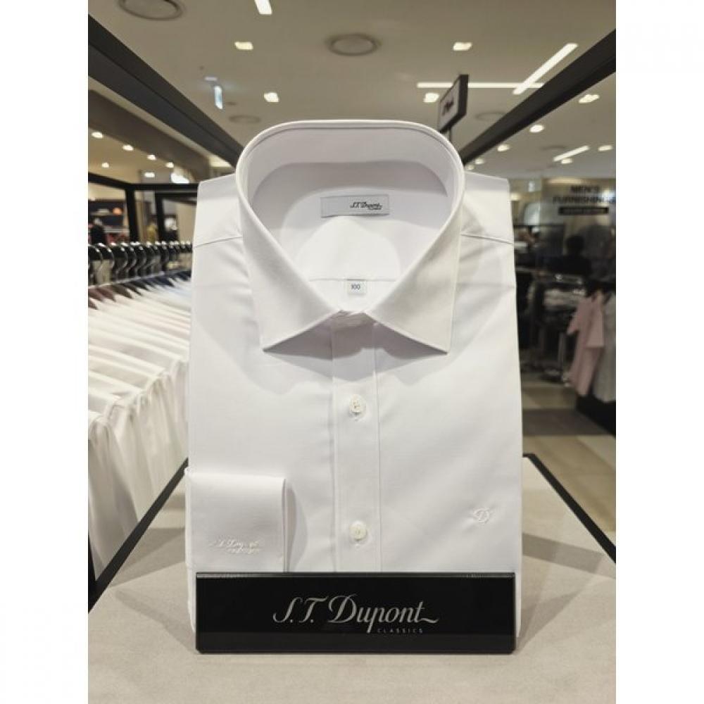 S.t. Dupont Slim Fit Stretch Long Sleeve Shirt Se5fm21ls361swh 95