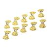 10 Stücke Nail art Aufkleber 3D Bowknot Muster Stilvolle Legierung Strass Nagel Aufkleber für Dating