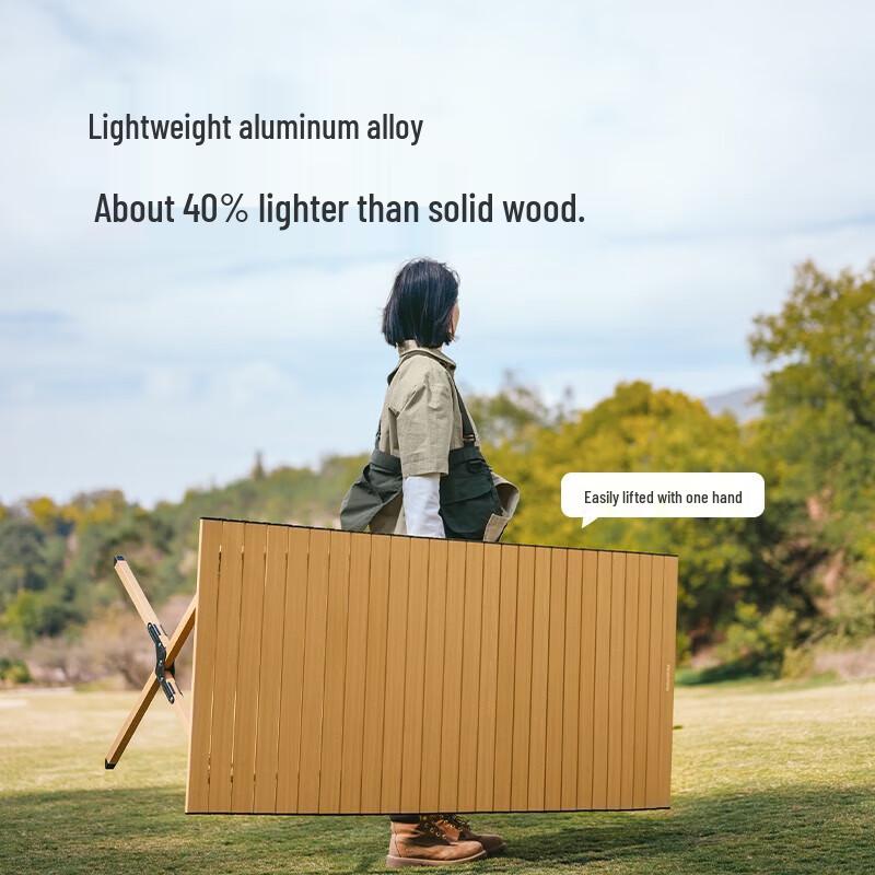 Naturehike L01 Portable Aluminum Roll-Up Camping Table