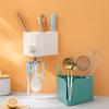 Wall Mounted Chopstick Holder Convenient with Stickers for Bathroom Kitchen