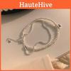 Elegant Double-layer Faux Pearl Bracelet For Women Fashionable High-end Jewelry