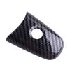 1 set Car Exterior Door Handle Cover Trim With 1 Key Hole Carbon Fiber Texture Style Fit for Infiniti QX80 SUV 2014-2024