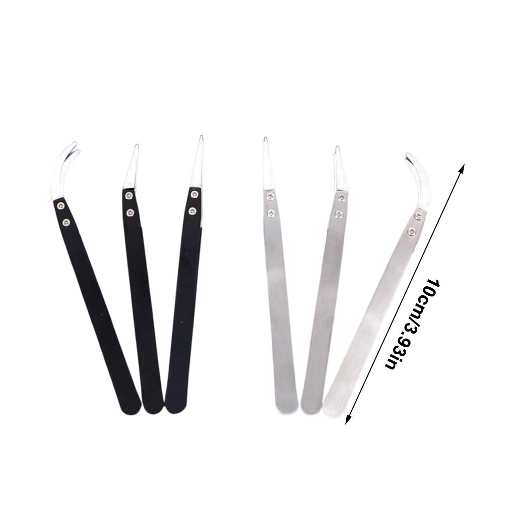 Pęsety Odporne na zużycie Wymienne narzędzia Antypoślizgowy uchwyt Lekkie Wyważone Zakrzywione Kleszcze Wysokiej Jakości Pokrycie