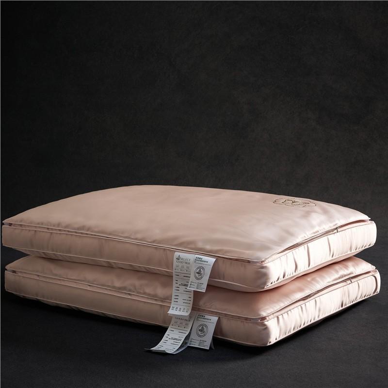 Luxury Silk-Infused Memory Foam Pillow Neck Support Sleep Comfort Adult Bedding Standard Size