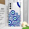 Lucky Eye Blue Evil Eye Print Phone Case for Samsung Galaxy A14 A16 A55 A54 A36 A53 A13 A15 A25 A52 5G Clear Soft Covers Fundas