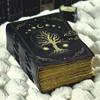 Grimoire Lederjournal, Druck Lebensbaum Journal, Leeres Zauberbuch Buch der Schatten Leder Himmlische Geschenke für Ihn Sie