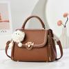Business Office Pu Leather Crossbody Bag With Lock Clasp For Daily Use