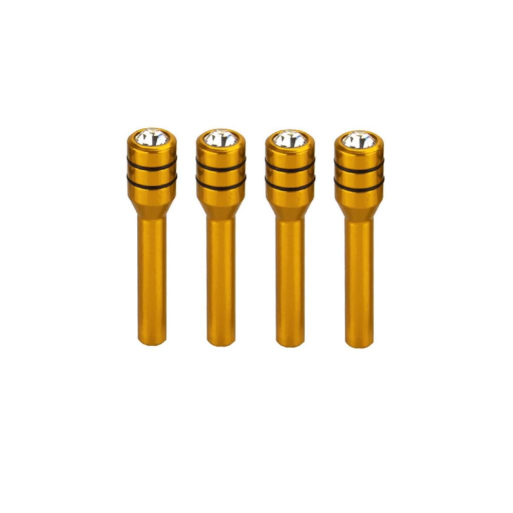 RIZES Door Lock Pin Truck Light Automotive Universal Parts Car Aluminum Universal Suv Replacement Interior Accessories Dress Up 4pcs Gold