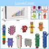 Colorful Abs Plastic Block Number Figurine Model 10pcs Educational Puzzle Toy Set
