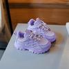 2024 Girls' Breathable White Dad Sneakers – Trendy Spring & Autumn Fashion Sports Shoes