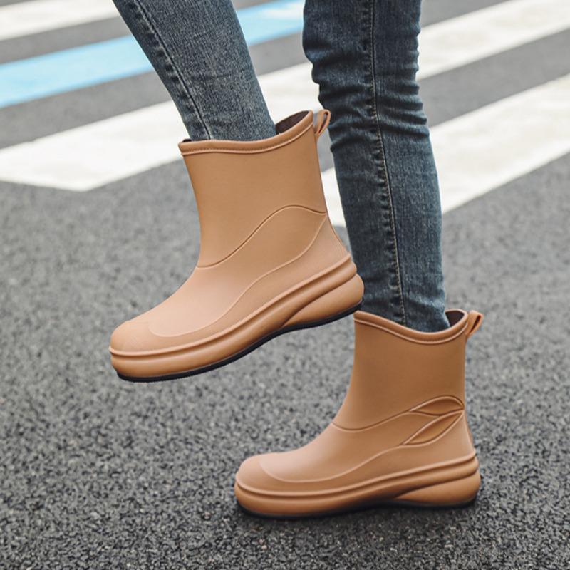 Women's Fashion Versatile Soft-soled Non-slip Rain Boots