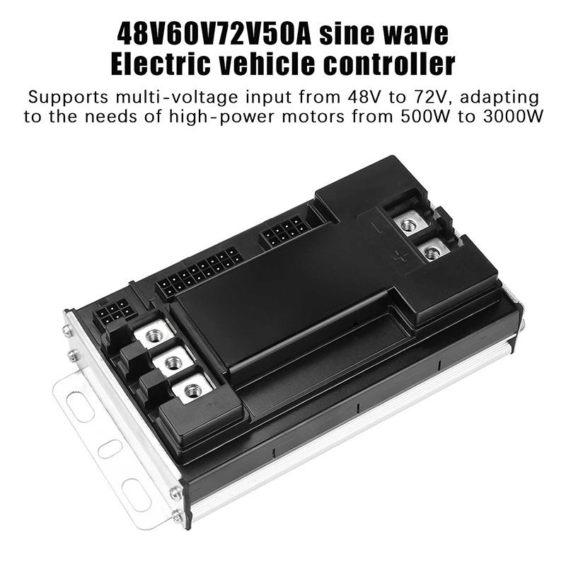 48V 60V 72V 50A Sine Wave Electric Bike Controller Universal Brushless Motor Silent Drive For E-Scooter Motorcycle