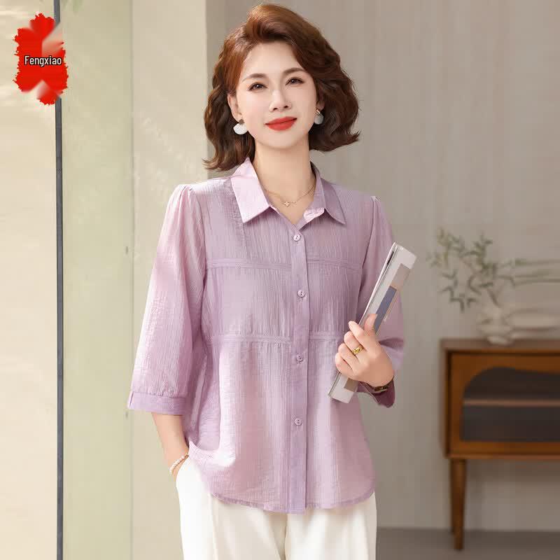 Elegant Women's Summer Puff Sleeve Blouse