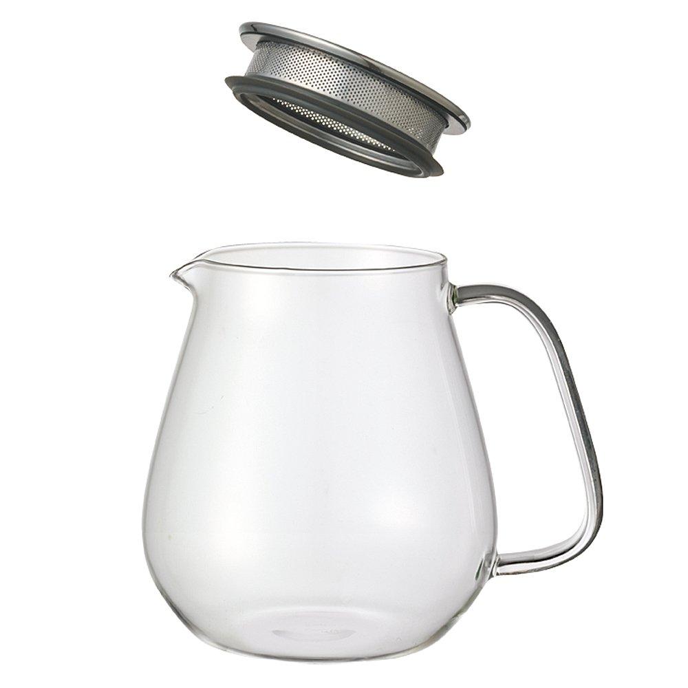 KINTO UNITEA 8336 One-Touch Teapot, 720ml, Heat-Resistant Glass, Gift, Present,