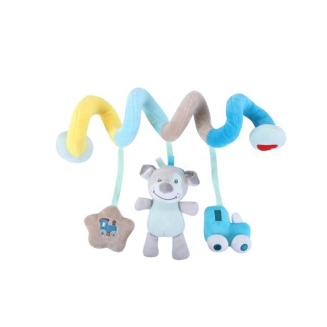 Hanging Spiral Rattle Stroller Cute Animals Crib Mobile Bed Baby Toys 0-12 Months Newborn Educational Toy for Children