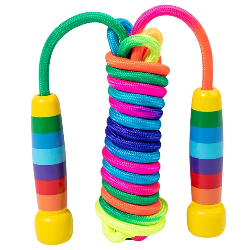 Children Adjustable Skipping Rope with Handle Jump Rope Skipping